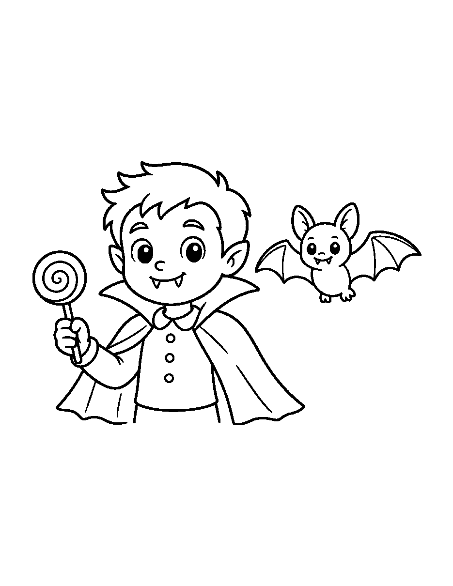Little Vampire coloring page